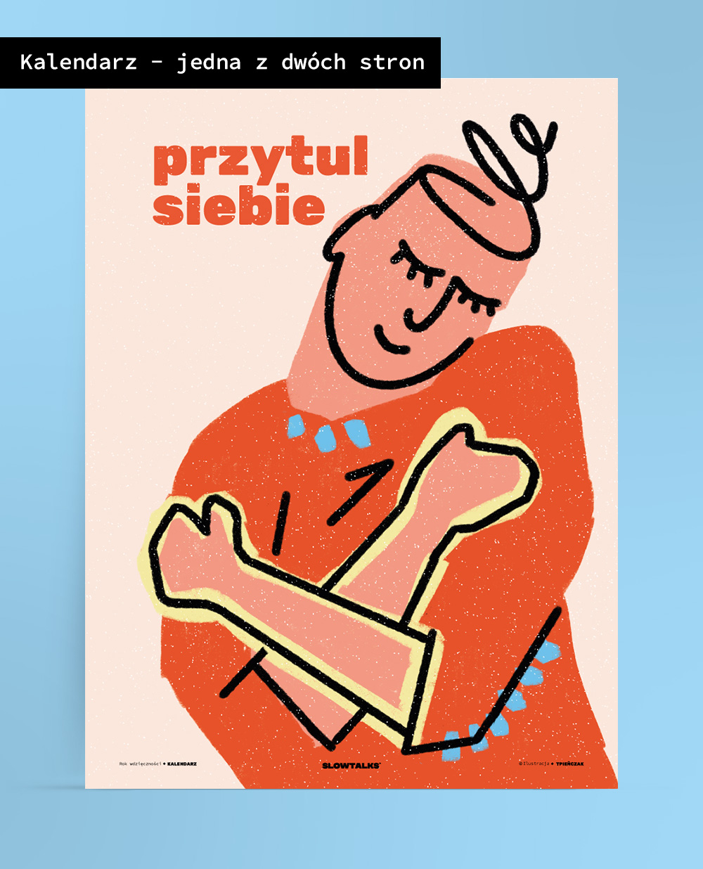 Dwustronny kalendarz „rok wdzięczności"